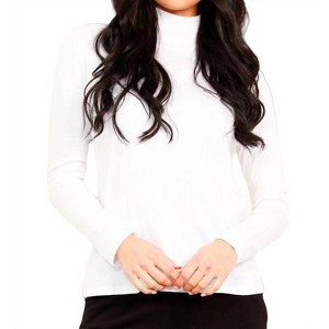 Women's Mock Neck Top - Angel Apparel - 1 of 2