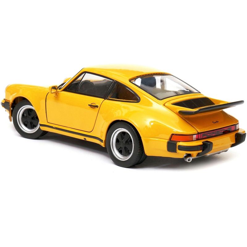 1974 Porsche 911 Turbo 3.0 Yellow 1/24 Diecast Model Car by Welly, 4 of 6