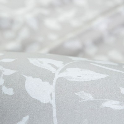 Chanasya Microfiber Bed Sheet Set 4-Piece - Soft Floral Leaves Print - Queen — фото 5