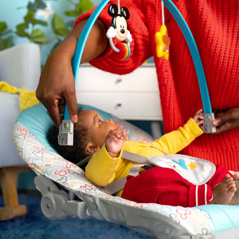 Bright Starts Mickey Mouse Original Bestie Infant to Toddler Rocker, 6 of 17
