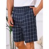 INSPIRE CHIC Men's Summer Lounge Elastic Waist Casual Plaid Sleep Shorts - 4 of 4