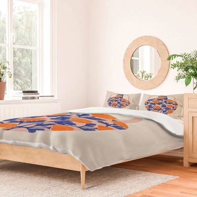 Deny Designs El Buen Limon Vase and Roses collection Duvet and Sham Set