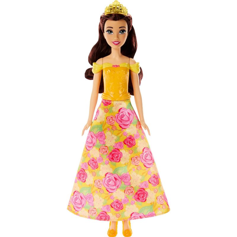 Disney Princess Flower Fashion Belle Doll with 20 Charms, Customizable Skirt &#38; Storage Case, 4 of 7