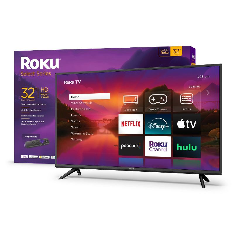 Roku 32&#34; Select Series 720p HD Smart Roku TV with Roku TV Remote - 32R2B4, 3 of 14