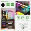 Vlsrka Vanity Desk with Mirror and LED RGB Lights - 3 of 3