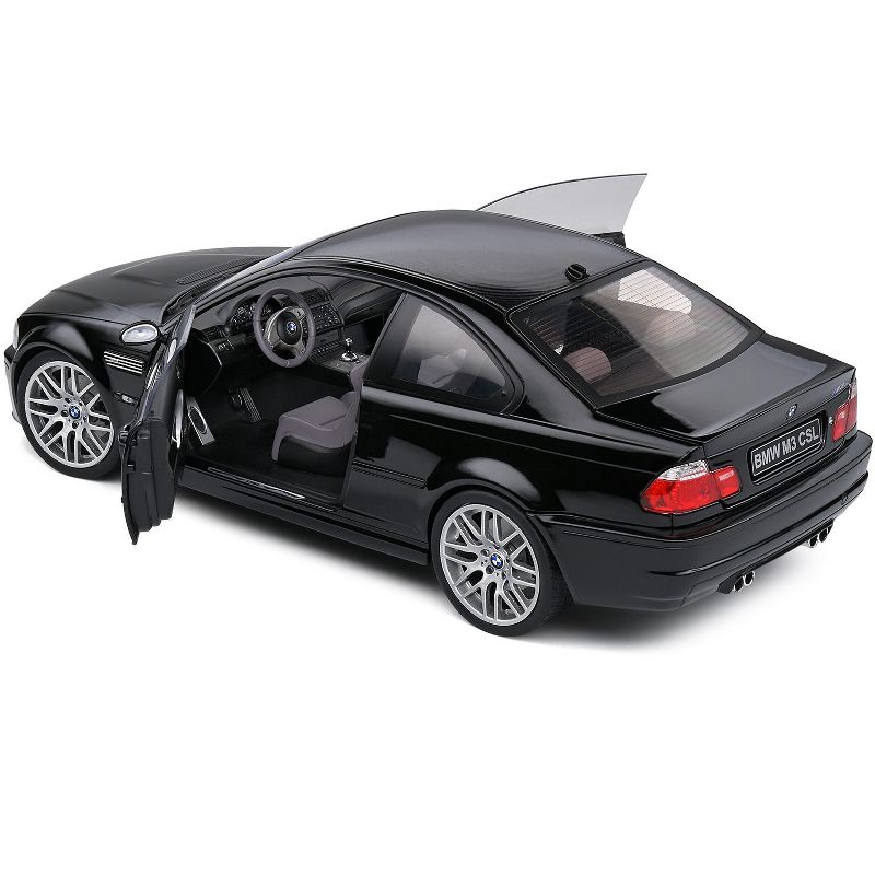 2003 BMW E46 CSL Black 1/18 Diecast Model Car by Solido, 4 of 6