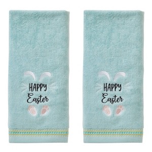 2pc Happy Easter Bunny Hand Towel Set - SKL Home - 1 of 4
