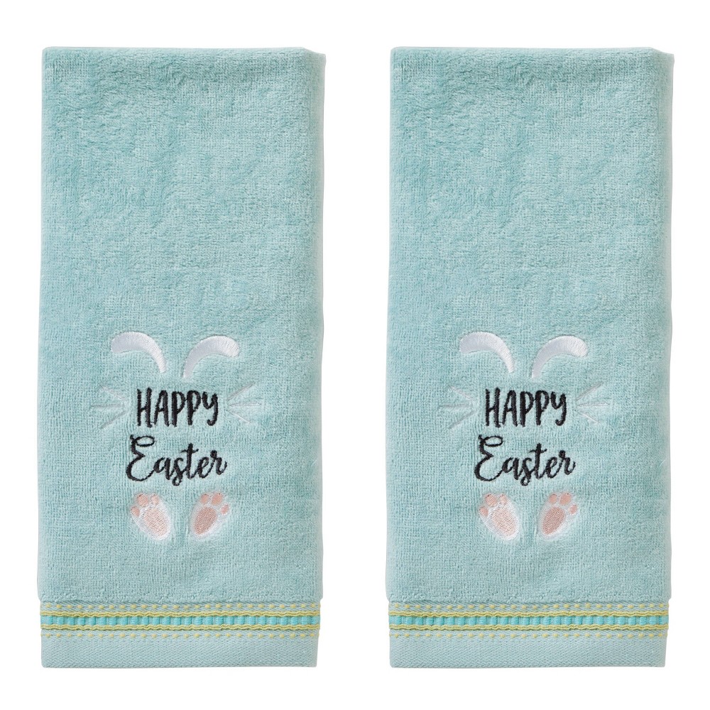 Photos - Towel 2pc Happy Easter Bunny Hand  Set - SKL Home