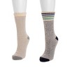 MUK LUKS Women's Terry Lined Camp Sock 2 Pair Pack - 2 of 3