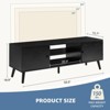 Lyngins Wood TV Stand for 60" TV,Entertainment Center with Open Shelves,Media Console TV Cabinet for Living Room Bedroom - 3 of 4