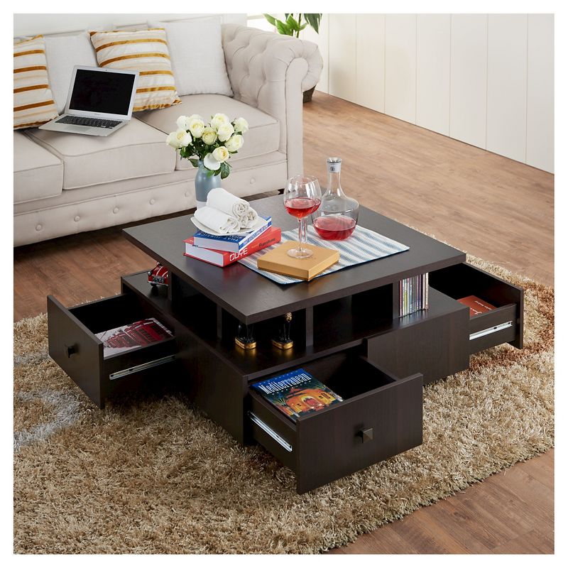 Campfield Modern Tiered Design Coffee Table Espresso - HOMES: Inside + Out, 4 of 9