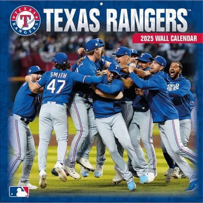 MLB Texas Rangers 2025 12"x12" Team Wall Calendar