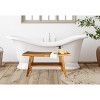 EcoDecors® Satori® 34" Teak Wood Shower Bench with Shelf in EarthyTeak Finish - 2 of 4