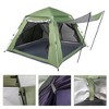 FURNIinspire Camping Tents Spring Quick Open 4 Person Family Tent, Pop Up Outdoor Breathable Tent, Mesh Design, Green, 94.49"*94.49"*50.06" - 2 of 4