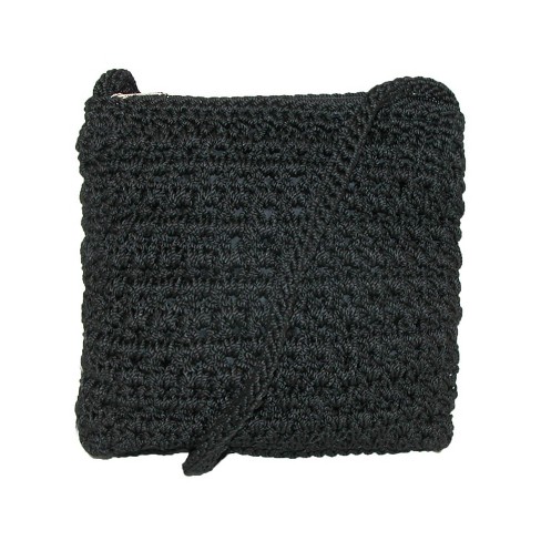 Black Hand store Crocheted Crossbody Bag