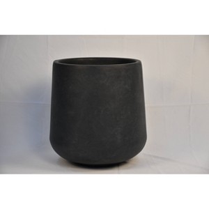 17.3" Tall Lightweight Concrete Modern Outdoor/Indoor Planter Charcoal - Rosemead Home & Garden, Inc. - 1 of 4