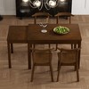 5 Piece Dining Table Set, 65" Extendable Kitchen Table Set for 4-6, Wood Table and Chairs Set With Pull-out Side Table For Kitchen Dining Room - 3 of 4