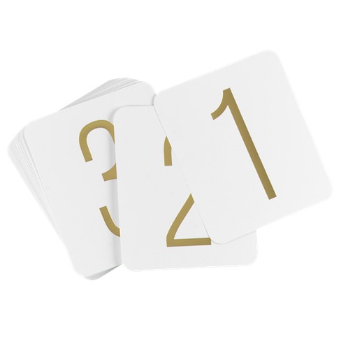 gold foil table numbers 1 40 target