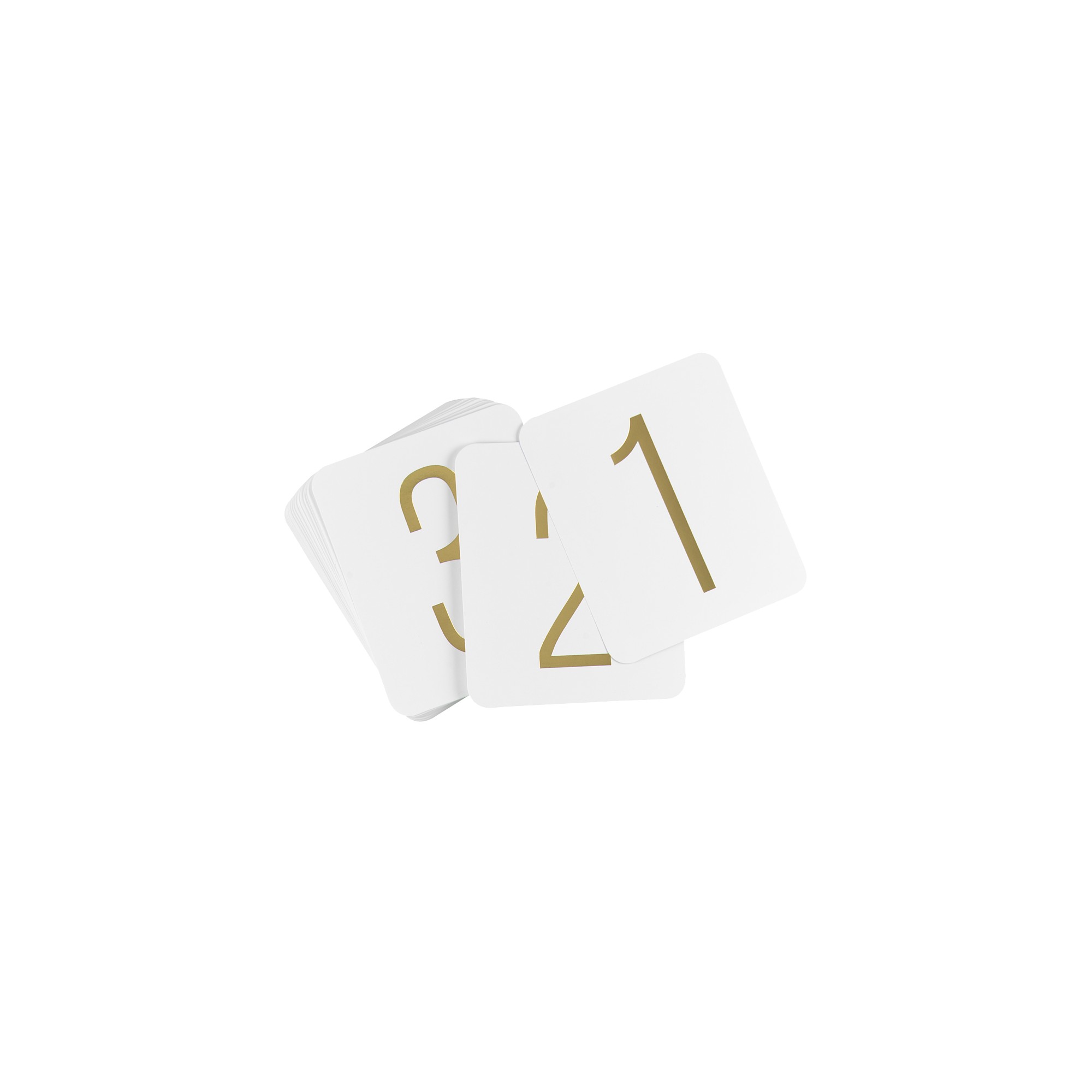 Gold Foil Table Numbers (1-40)