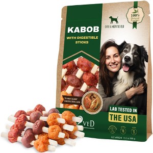 Beloved Pets Dog Treats, Rawhide Free Kabobs with Duck and Chicken, Grain Free Chews 10.6 Oz - 1 Pack - 1 of 4
