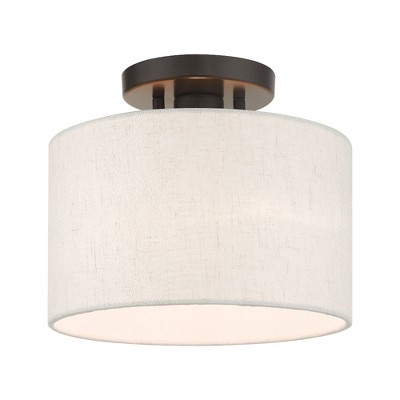 Livex Lighting Blossom 1 - Light Semi-Flush Mount in  English Bronze