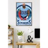 Trends International NFL Tennessee Titans - Jeffery Simmons 25 Framed Wall Poster Prints - 2 of 4