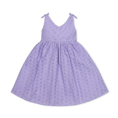 Hope & Henry Girls' Long Sleeve Ruffle Trim Dress, Kids : Target