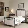 Racxily Twin Upholstered Bed Frame, Linen Fabric Headboard & Footboard with Metal Platform - 4 of 4