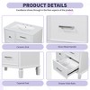 ChicFurnit Bathroom Vanities 30"for Bathroom Vanity with Ceramic Sink Flip-Out Drawer Design for Plumbing Solid Wood Legs, White, 30"*18.3"*33.9" - 4 of 4