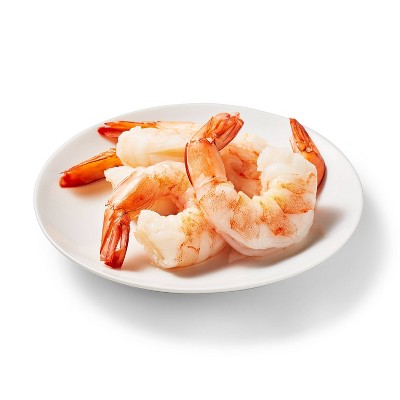 Peeled &#38; Deveined Tail On Cooked Shrimp - Frozen - 16-20ct/16oz - Good &#38; Gather&#8482;_0