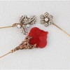 Anna-Kaci 5Pcs Vintage Cameo and Rhinestone Hat Lapel Pin Set for Secure Styling on Scarves Coats and Hats - 5pcs Lovely - 3 of 4