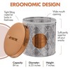 Amici Home Bristol Food Storage Metal Canister, For Kitchen & Household, Silver Copper - 4 of 4