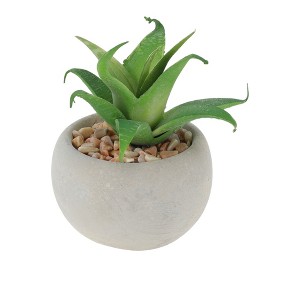 Unique Bargains Artificial Plants Plastic Green 2.95"x2.95"x2.76" 1Pc - 1 of 4