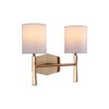 Craftmade Lighting Chatham 2 - Light Vanity in  Satin Brass - 3 of 4