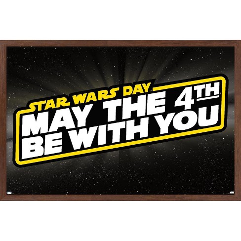 Trends International Star Wars - May the 4th - Logo Framed Wall Poster Prints - image 1 of 4