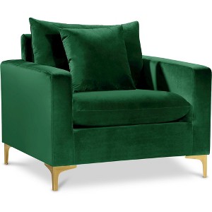 Meridian Furniture,Naomi Velvet Chair - 1 of 4