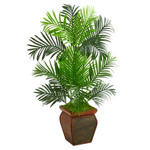 Nearly Natural 3-ft Paradise Palm Artificial Tree in Decorative Planter - 1 of 1