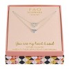 FAO 2pc Silver Tone Heart Pendant Mommy & Me Necklace Set - 2 of 2