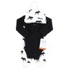 Hudson Baby Boys Thermal Preemie Layette Set 4pc Long Sleeve Outfit, Moose, Preemie - 2 of 4