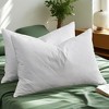 Peace Nest Set of 2 Premium Medium Feather Quilted Bed Pillow with Soft Cover - 2 of 4