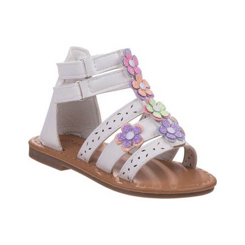 Laura Ashley Strappy Ankle High Back Gladiator Style Toddler Sandals ...
