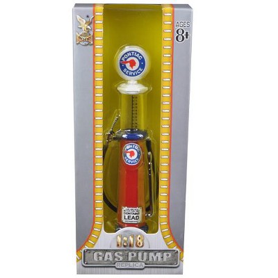 Pontiac Gasoline Vintage Gas Pump Cylinder 1/18 Diecast Replica by Road Signature