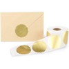 Stockroom Plus 500-Piece Round Metallic Gold 2-inch Mailing Labels Stickers Roll, Envelope Seals - 3 of 4