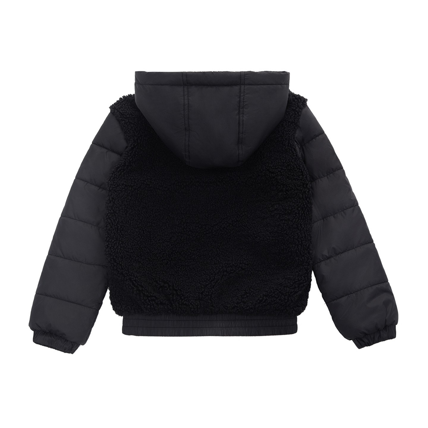Куртка Rokka&Rolla High Pile Fleece Bomber Jacket-New Black, size 6-7 для мальчиков, цвет: Чёрный — фото 8