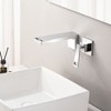 Sumerain Waterfall Brass Wall Mount Bathroom Sink Faucet, Vanities Faucets, Chrome - 2 of 4