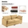Hyleory 78'' Upholstered Corduroy Reception Loveseat - 3 of 4