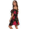 Riviera Sun Womens Floral Printed Off-Shoulder Rayon Crepe Printed Sundress for Women - 2 of 3