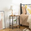 End Table, Small Side Table, Nightstand with 2-Layer Storage Shelves, Stable Frame, Easy Assembly - 4 of 4