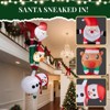 Karl Home 7.5FT Lighted Hanging Santa Reindeer Snowman Christmas Inflatable Decoration - 4 of 4