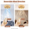 YIYIBYUS 20 Inch Farmhouse Low Profile Flush Mount Ceiling Fan with Remote Control, 6-Speed - 4 of 4